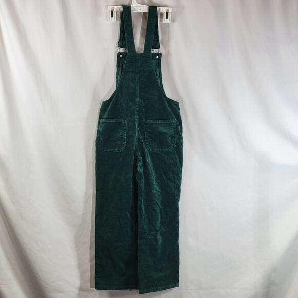 Cat & Jack Girls Wide Leg Corduroy Overalls, Jade Charm, Size Youth M, NWT - Picture 2 of 7